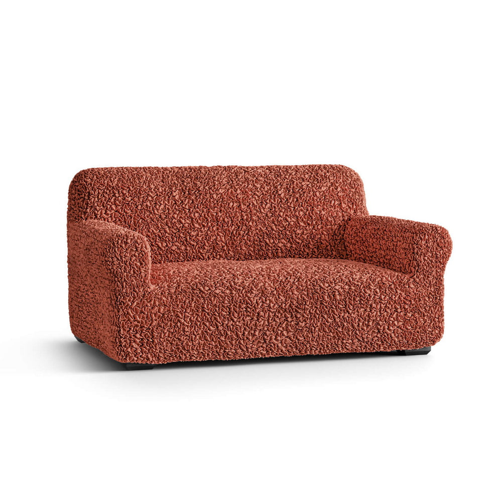 Algodon Organico - Funda Sofa 2 cuerpos Terracota