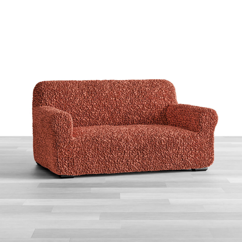 Algodon Organico - Funda Sofa 2 cuerpos Terracota