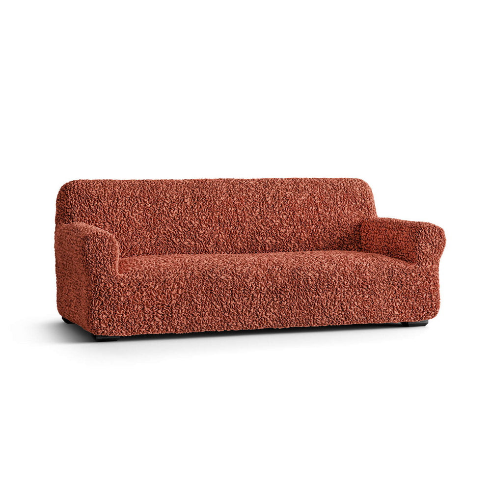 Algodon Organico - Funda Sofa 3 cuerpos Terracota