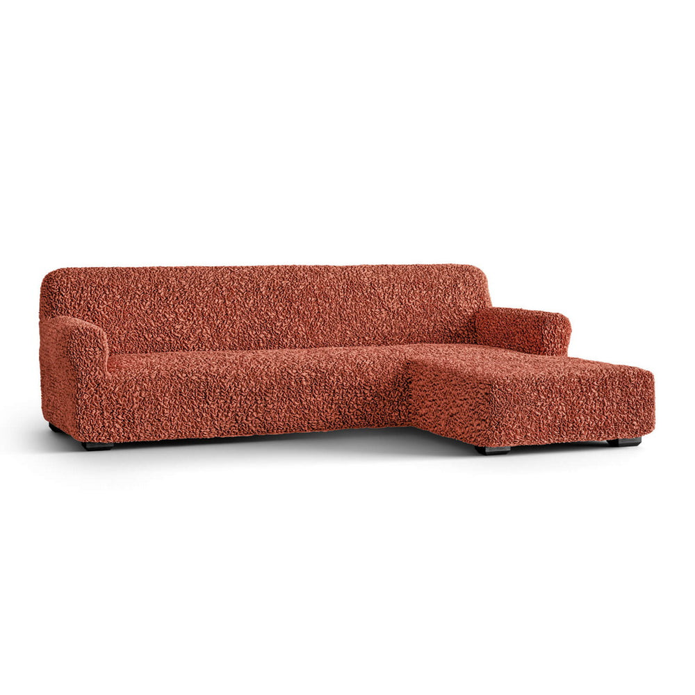 Algodon Organico - Funda Sofa L Derecho Terracota