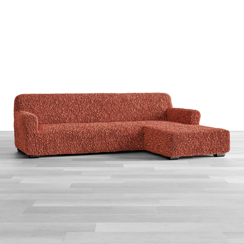 Algodon Organico - Funda Sofa L Derecho Terracota