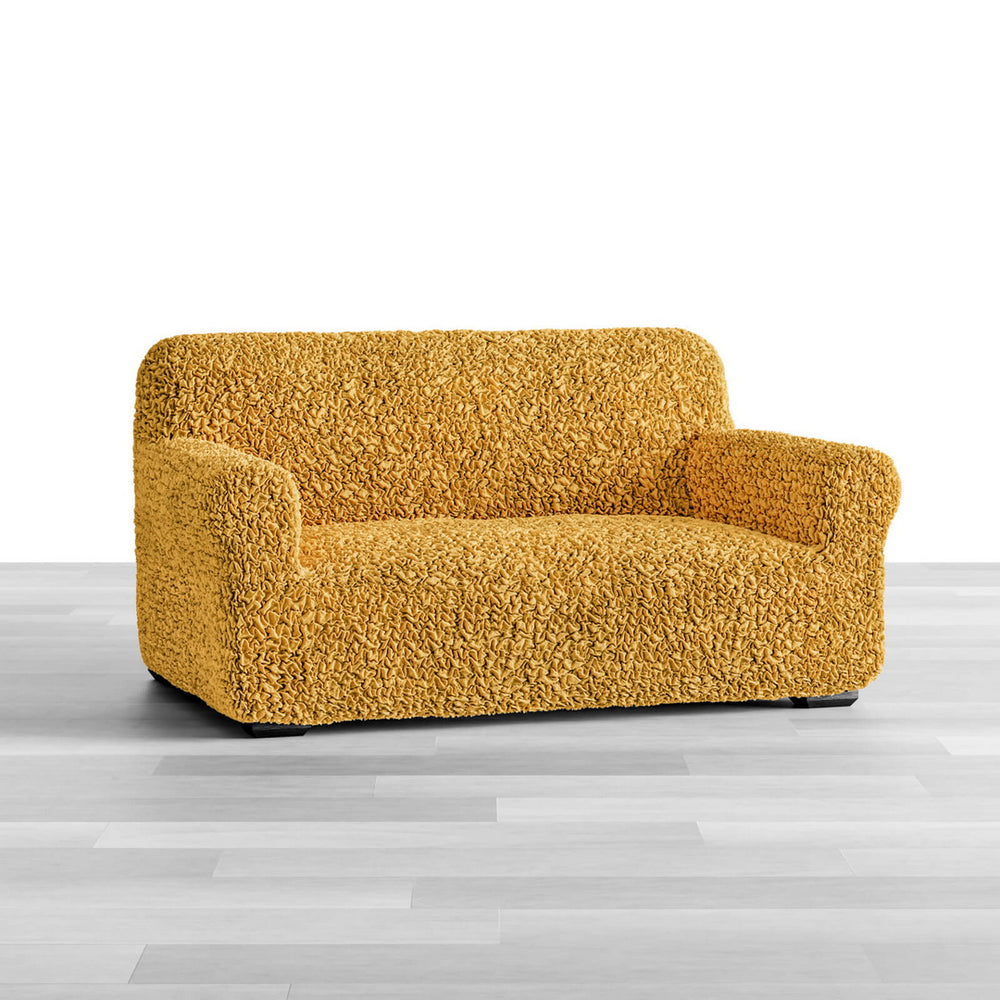 Algodon Organico - Funda Sofa 2 cuerpos Mostaza