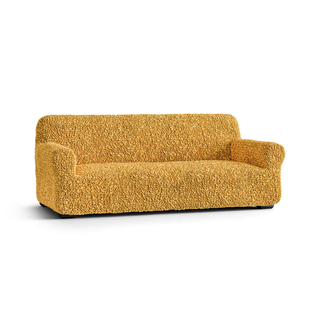 Algodon Organico - Funda Sofa 3 cuerpos Mostaza