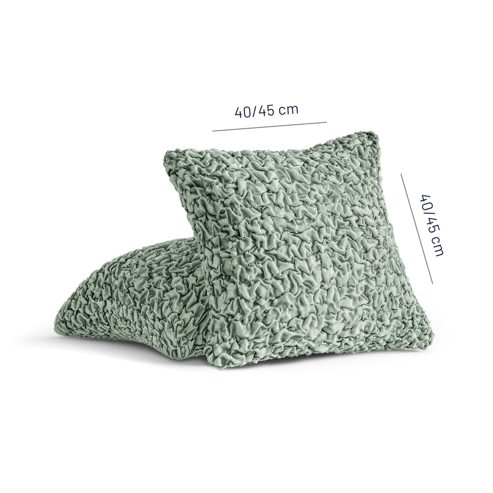 Algodon Organico - 2 Fundas Cojines Menta