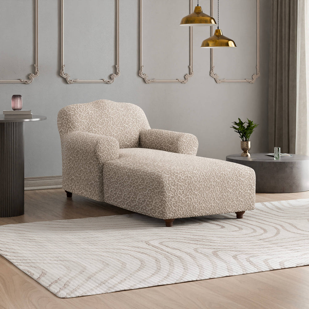 Jacquard 3D - Funda Chaise Lounge Arabesco
