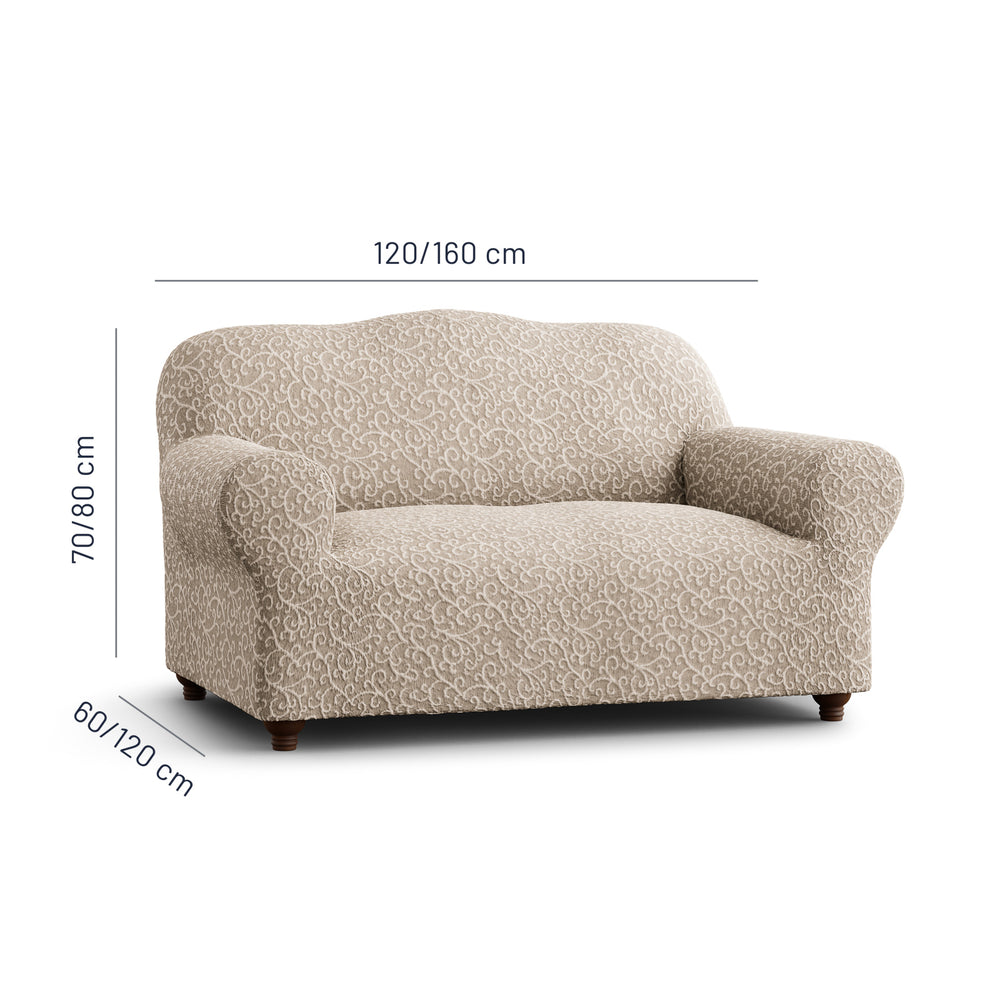 Jacquard 3D - Funda Sofa 2 cuerpos Arabesco