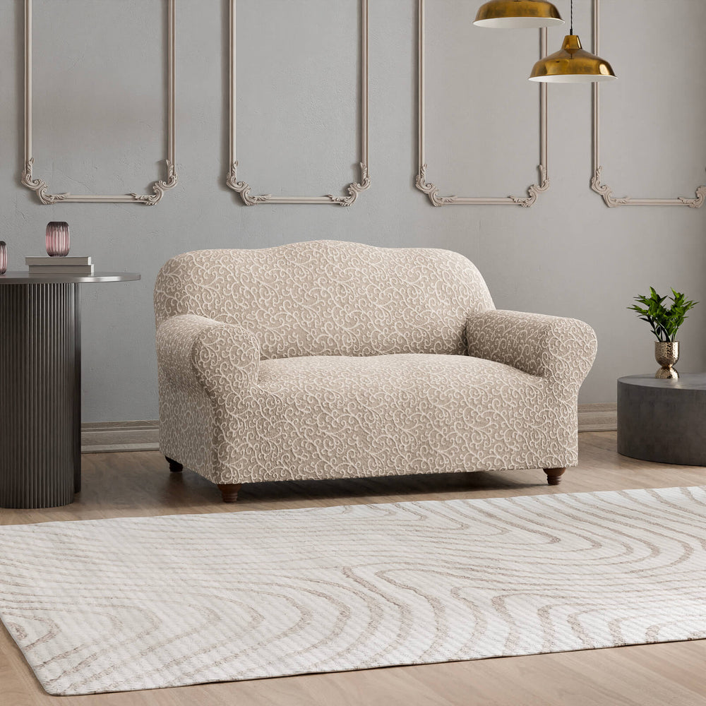 Jacquard 3D - Funda Sofa 2 cuerpos Arabesco