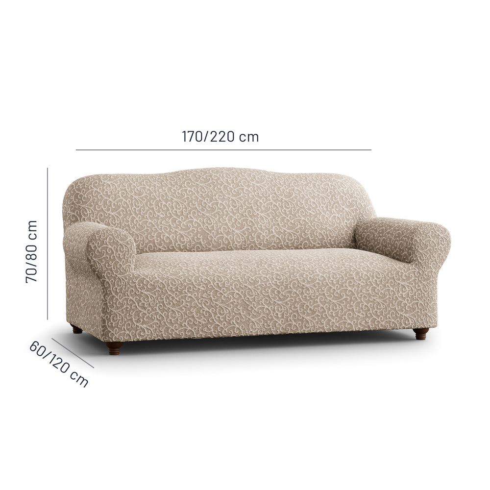 Jacquard 3D - Funda Sofa 3 cuerpos Arabesco