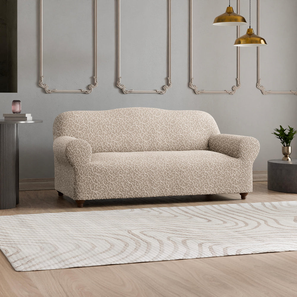 Jacquard 3D - Funda Sofa 3 cuerpos Arabesco