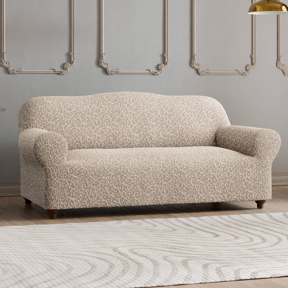 Jacquard 3D - Funda Sofa 3 cuerpos Arabesco