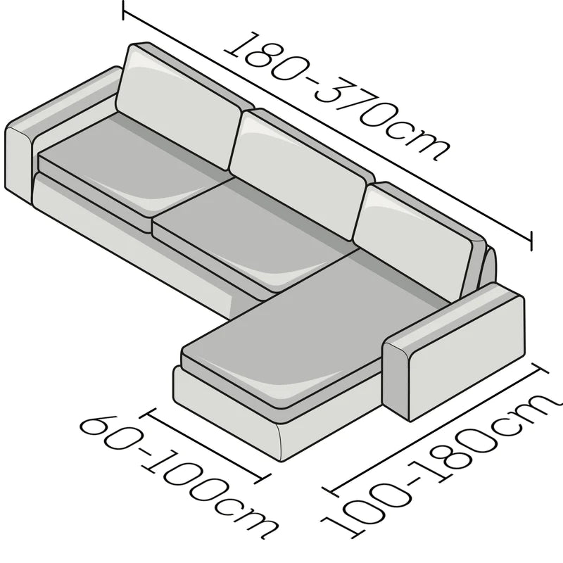 Algodon Organico - Funda Sofa L Derecho Terracota