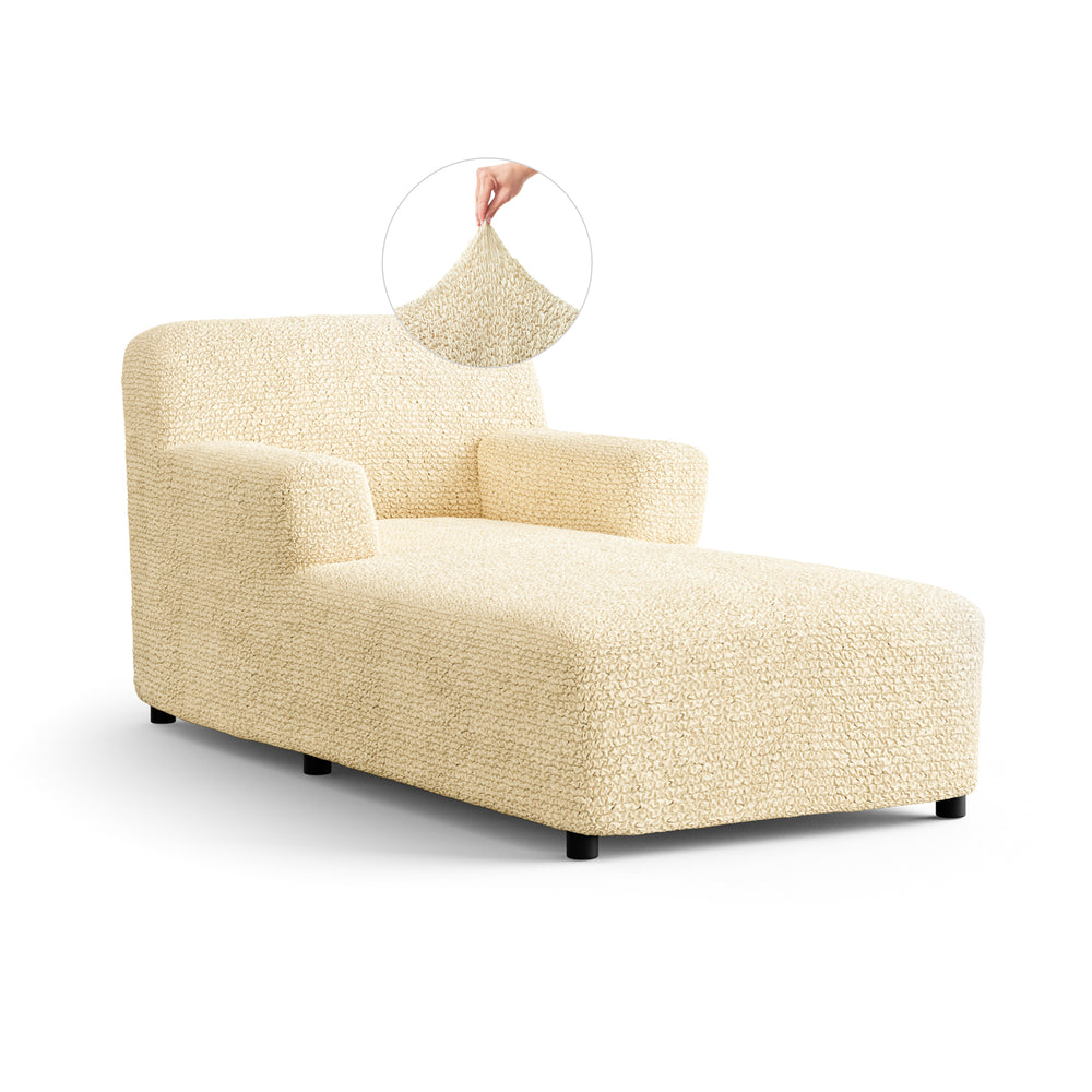 Microfibra - Funda Chaise Lounge Vanilla