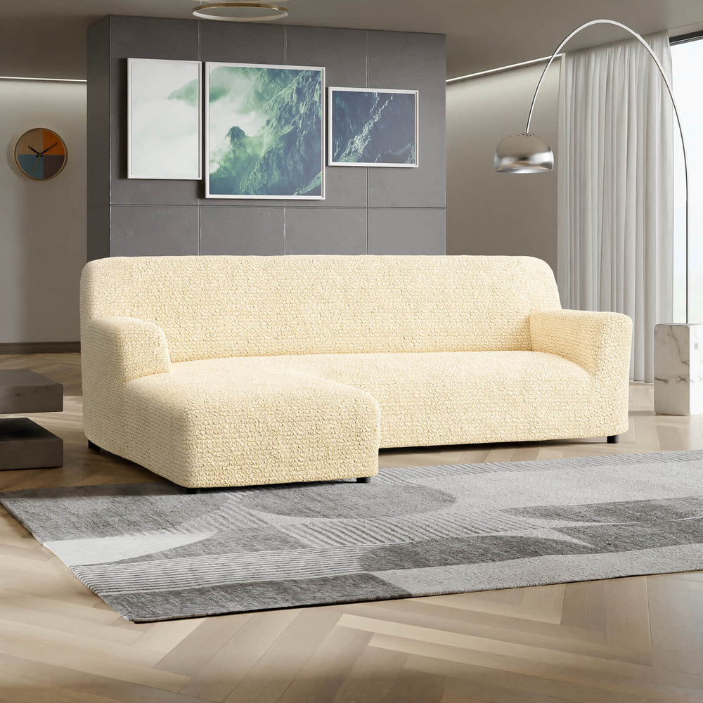 Microfibra - Funda Sofa L Izquierdo Vanilla