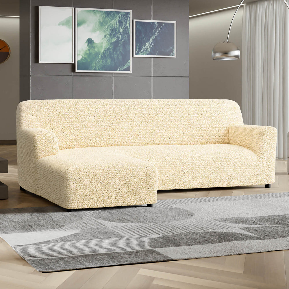 Microfibra - Funda Sofa L Izquierdo Vanilla