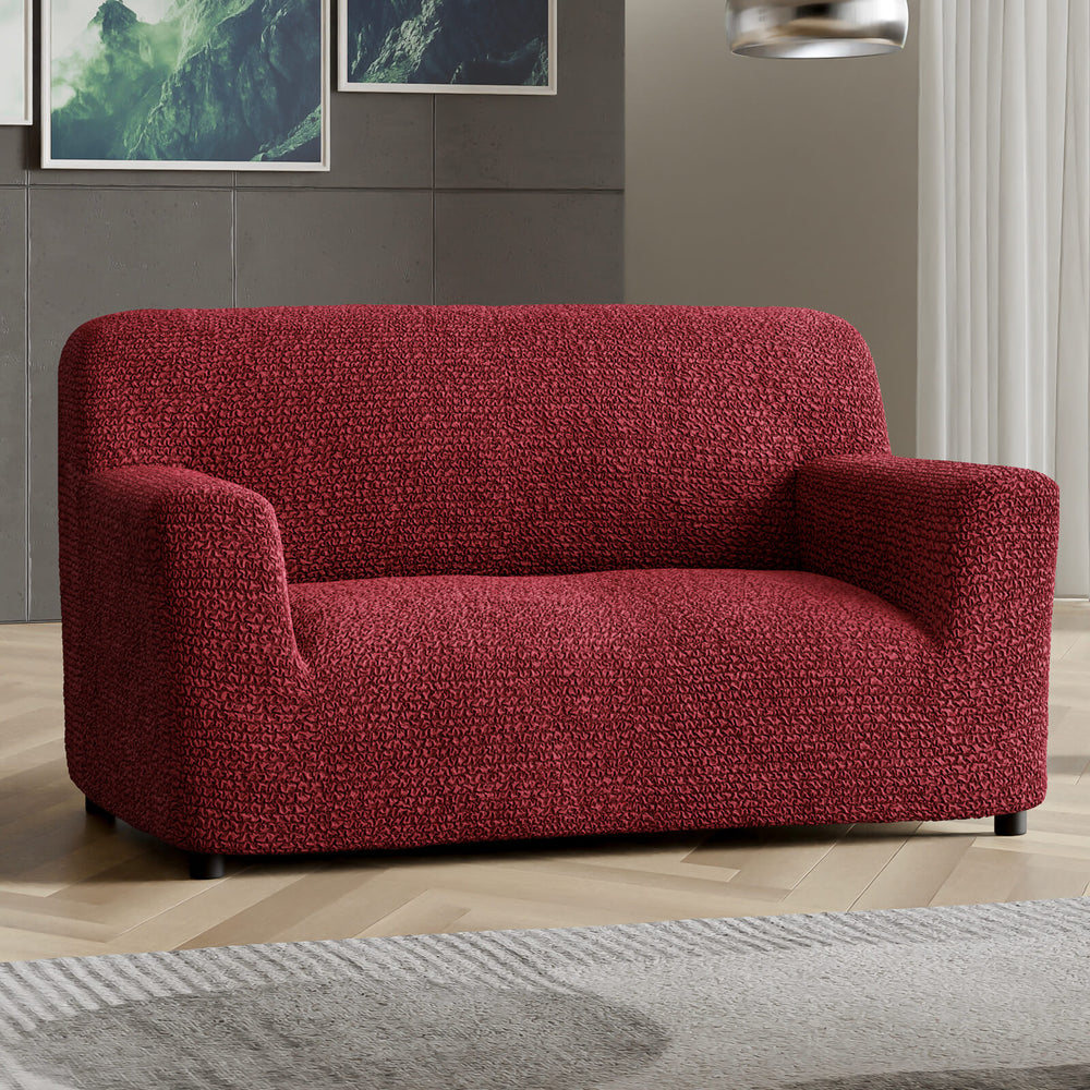 Microfibra - Funda Sofa 2 cuerpos Bordeaux