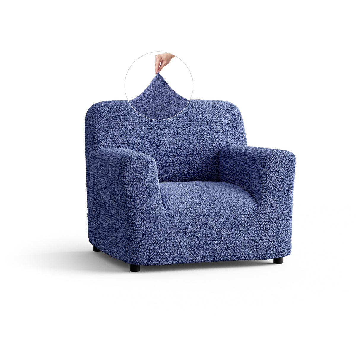Microfibra - Funda Sillon Blue