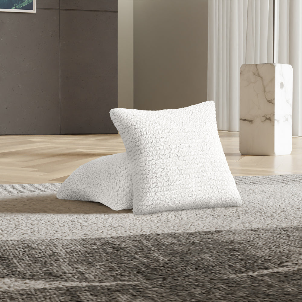 Microfibra - 2 Fundas Cojines White