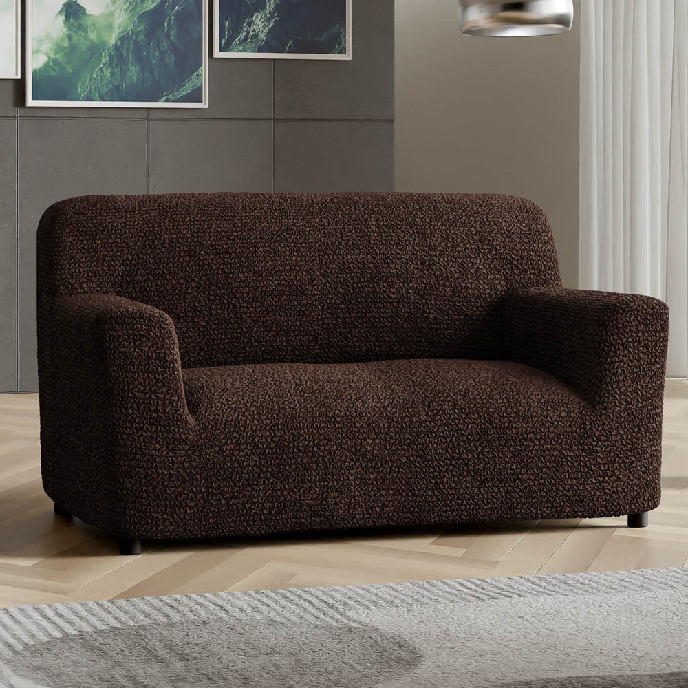 Microfibra - Funda Sofa 2 cuerpos Dark Chocolate