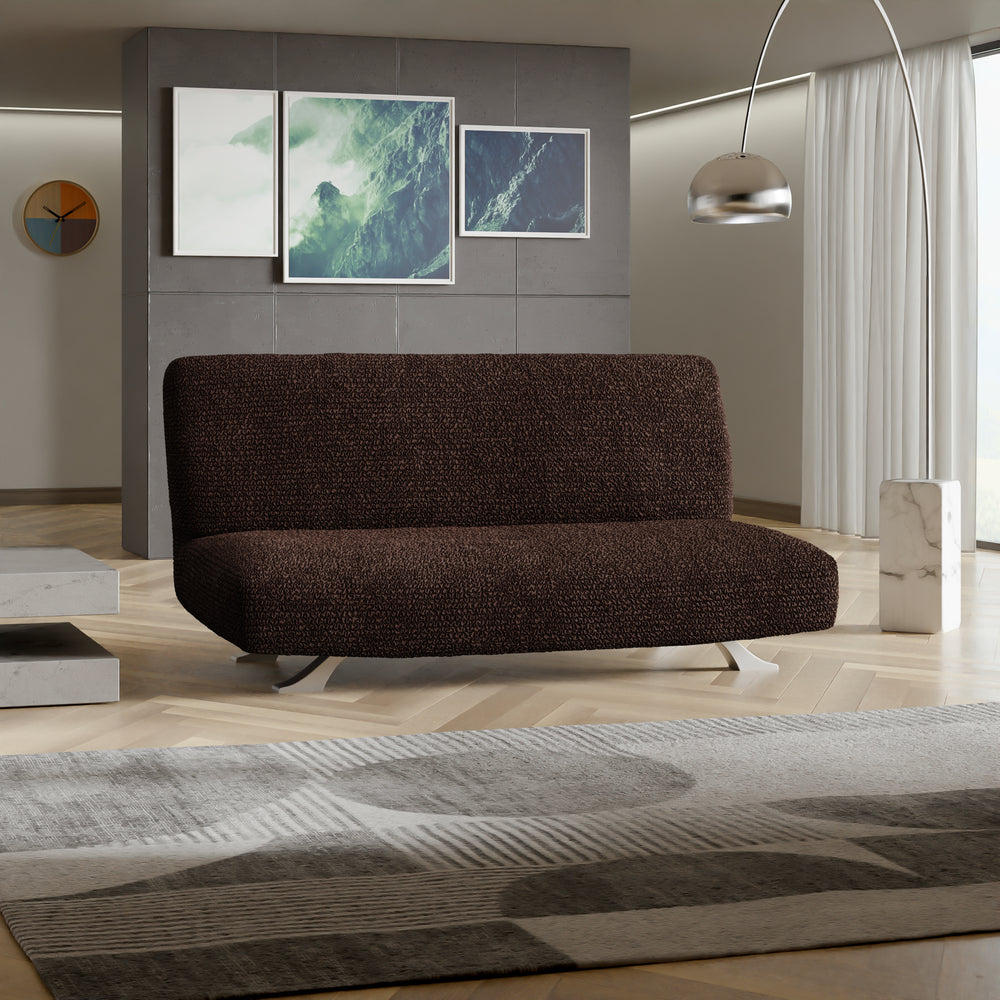 Microfibra - Funda Futon Dark Chocolate