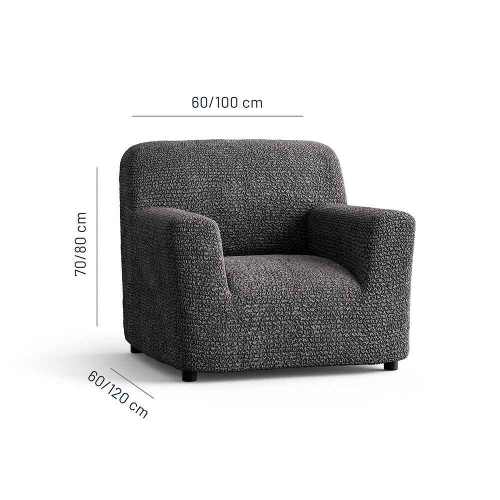 Microfibra - Funda Sillon Charcoal