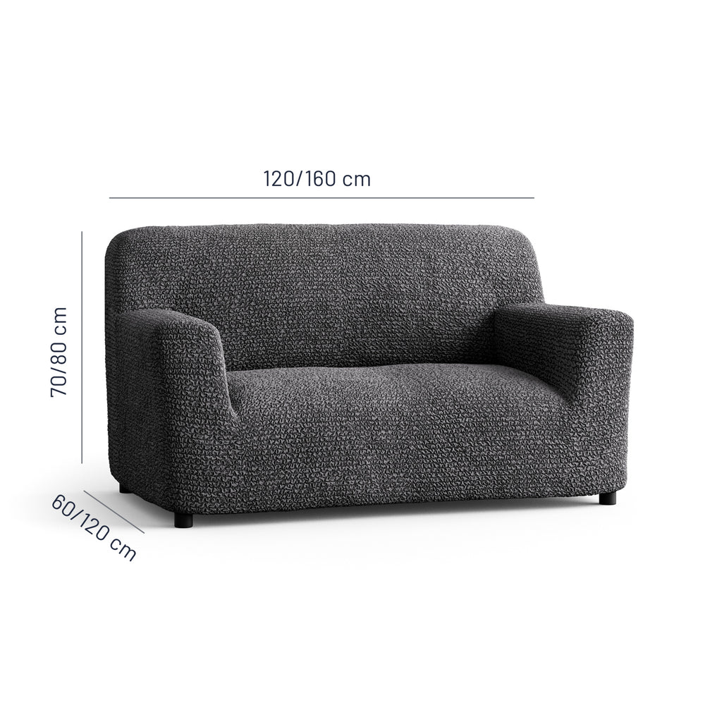 Microfibra - Funda Sofa 2 cuerpos Charcoal