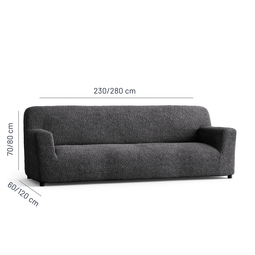 Microfibra - Funda Sofa 4 cuerpos Charcoal