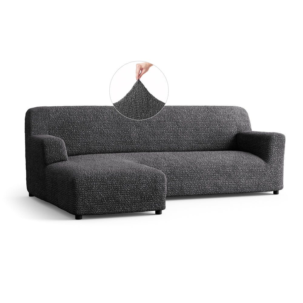 Microfibra - Funda Sofa L Izquierdo Charcoal