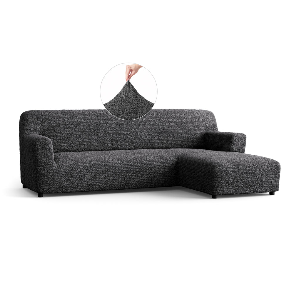 Microfibra - Funda Sofa L Derecho Charcoal