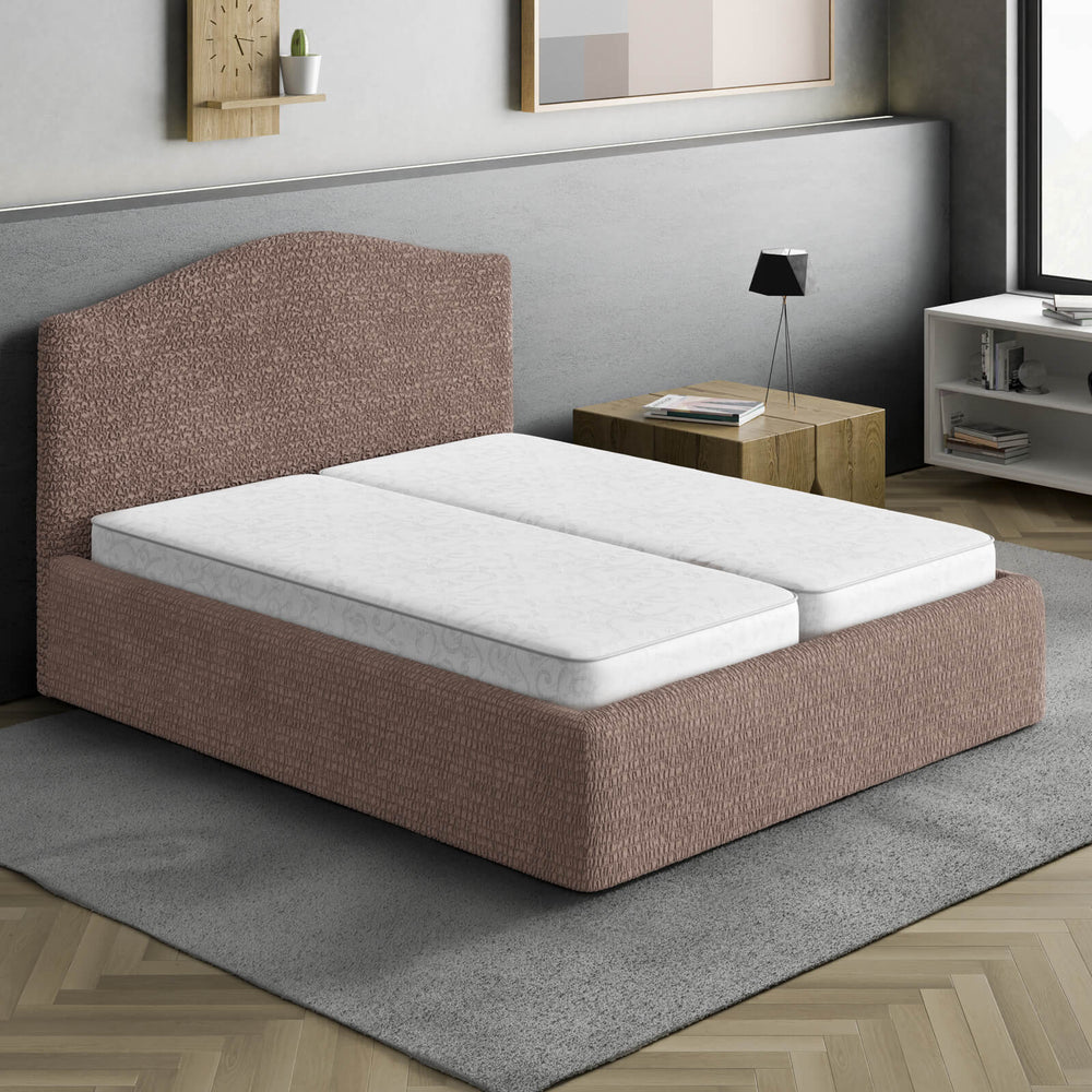 Microfibra - Funda Cama 2 Plazas Capuccino