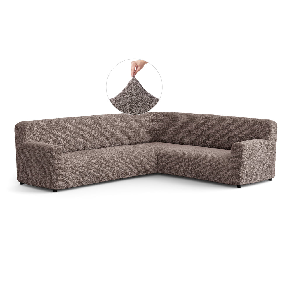 Microfibra - Funda Sofa Esquinero Capuccino