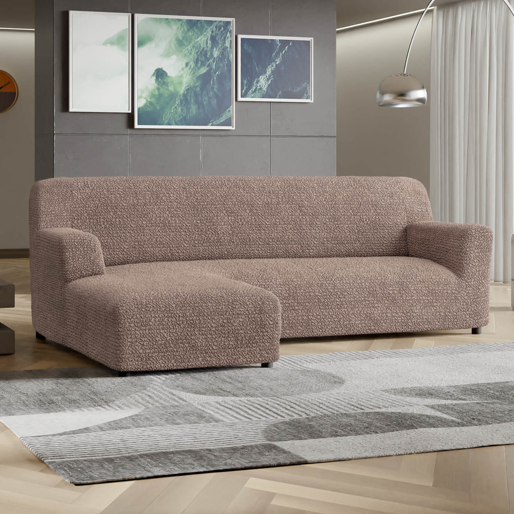 Microfibra - Funda Sofa L Izquierdo Capuccino