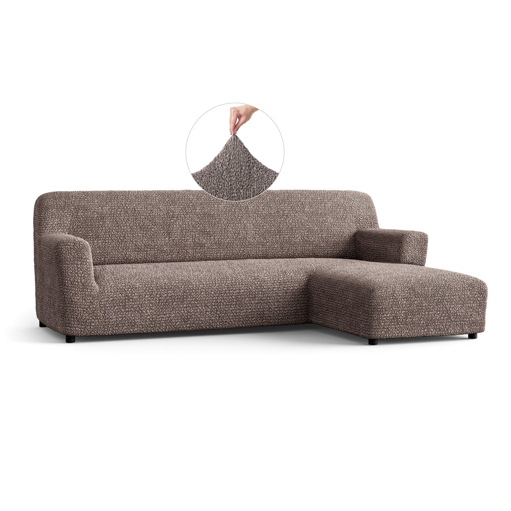 Microfibra - Funda Sofa L Derecho Capuccino