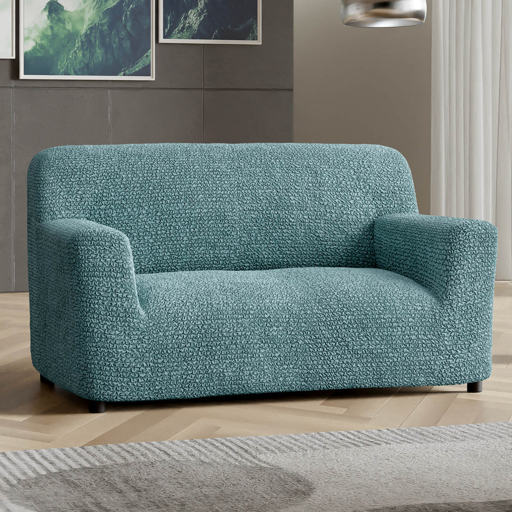 Microfibra - Funda Sofa 2 cuerpos Green Emerald