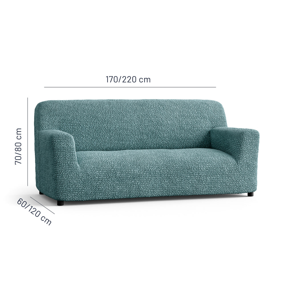 Microfibra - Funda Sofa 3 cuerpos Green Emerald