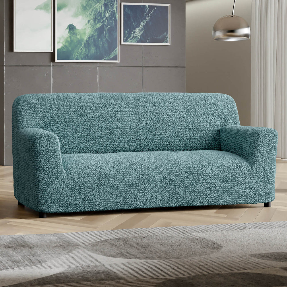 Microfibra - Funda Sofa 3 cuerpos Green Emerald