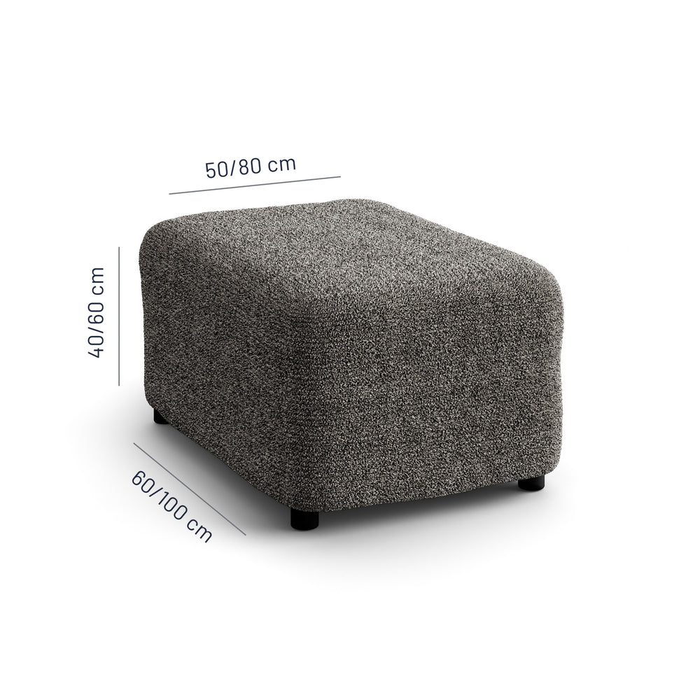 Printed Microfibra - Funda Ottomana Basalt