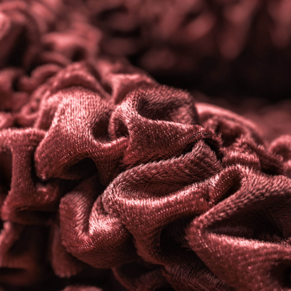 Fuco Velvet - Funda Ottomana Bordeaux