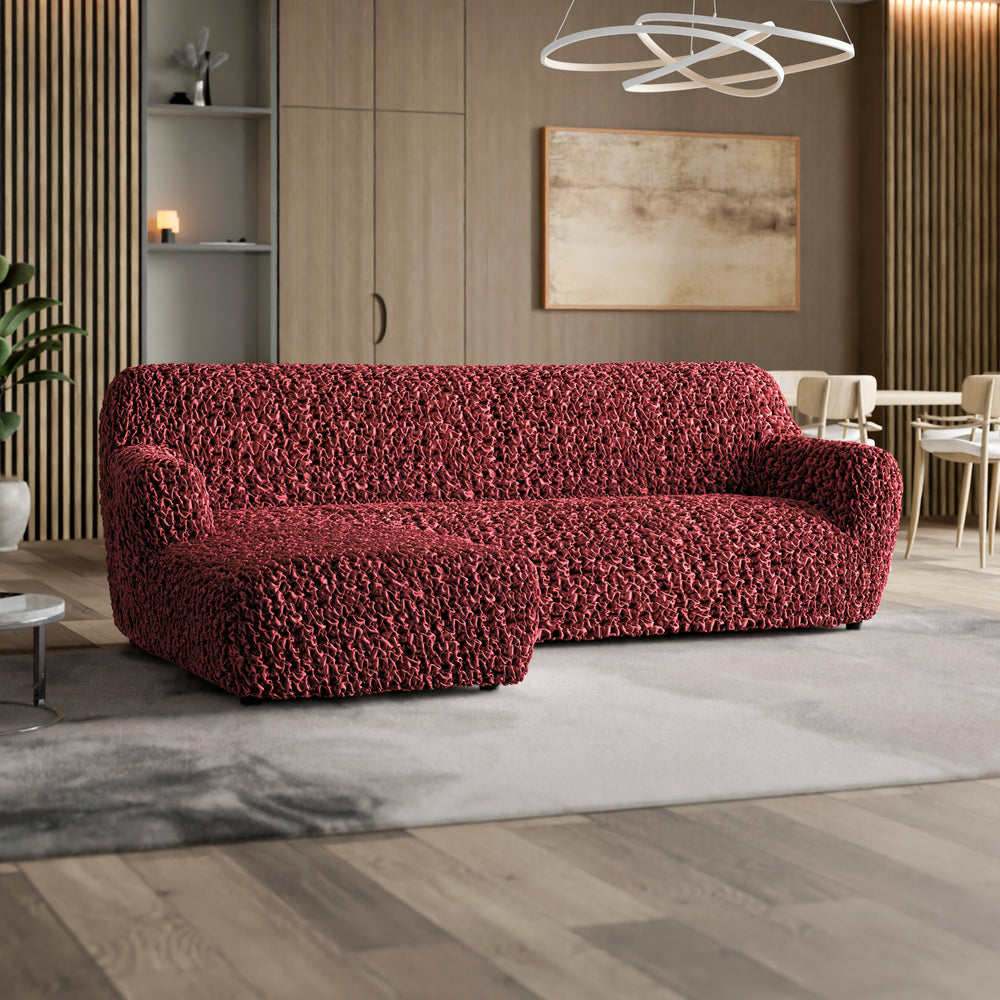Fuco Velvet - Funda Sofa L Izquierdo Bordeaux