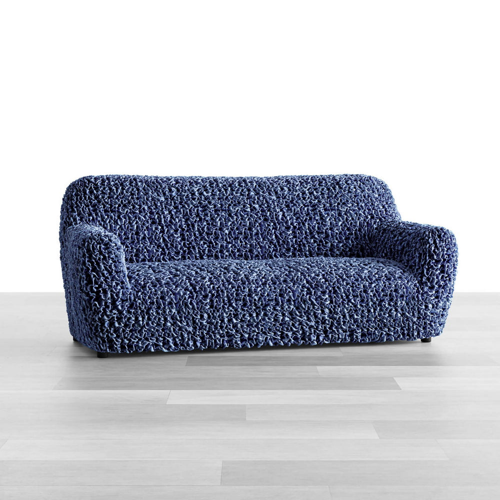 Fuco Velvet - Funda Sofa 3 cuerpos Blue