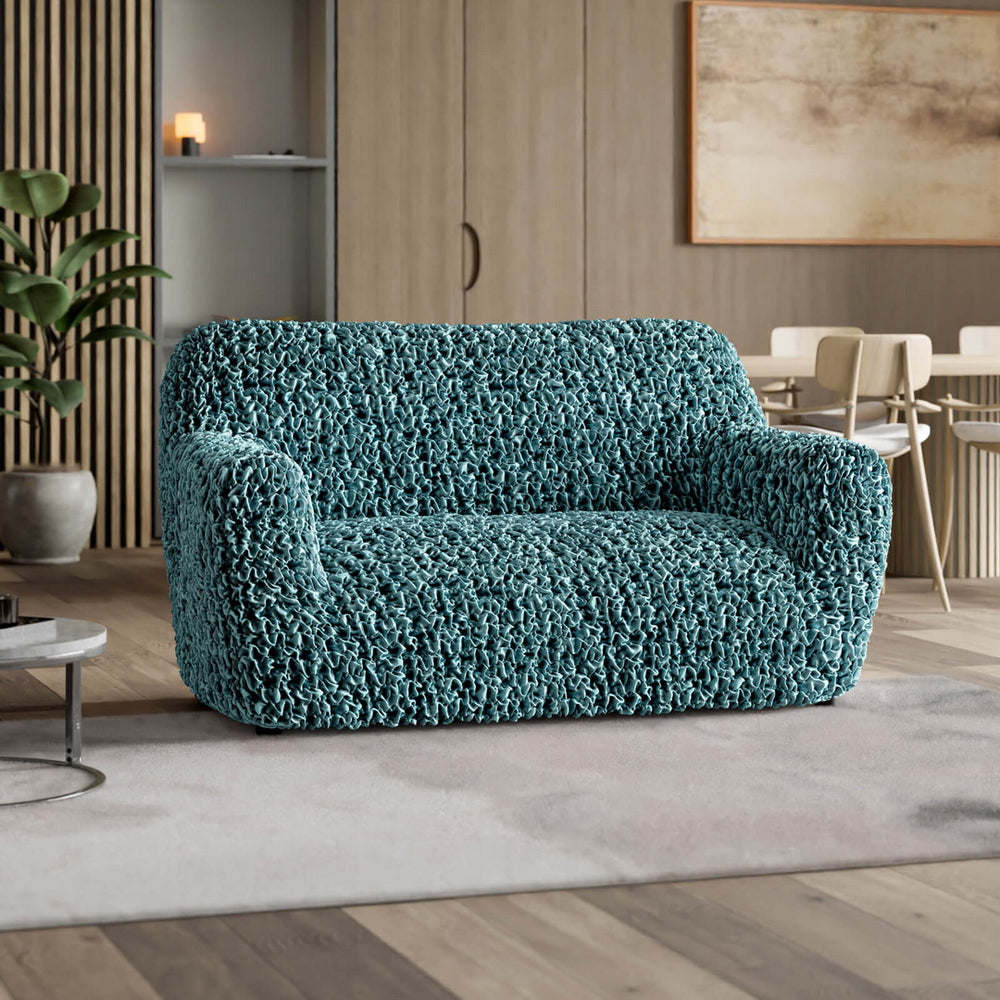 Fuco Velvet - Funda Sofa 2 cuerpos Green Emerald