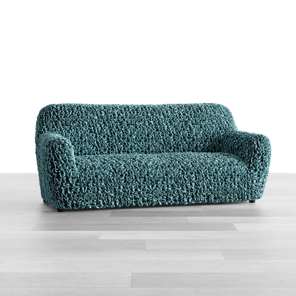 Fuco Velvet - Funda Sofa 3 cuerpos Green Emerald