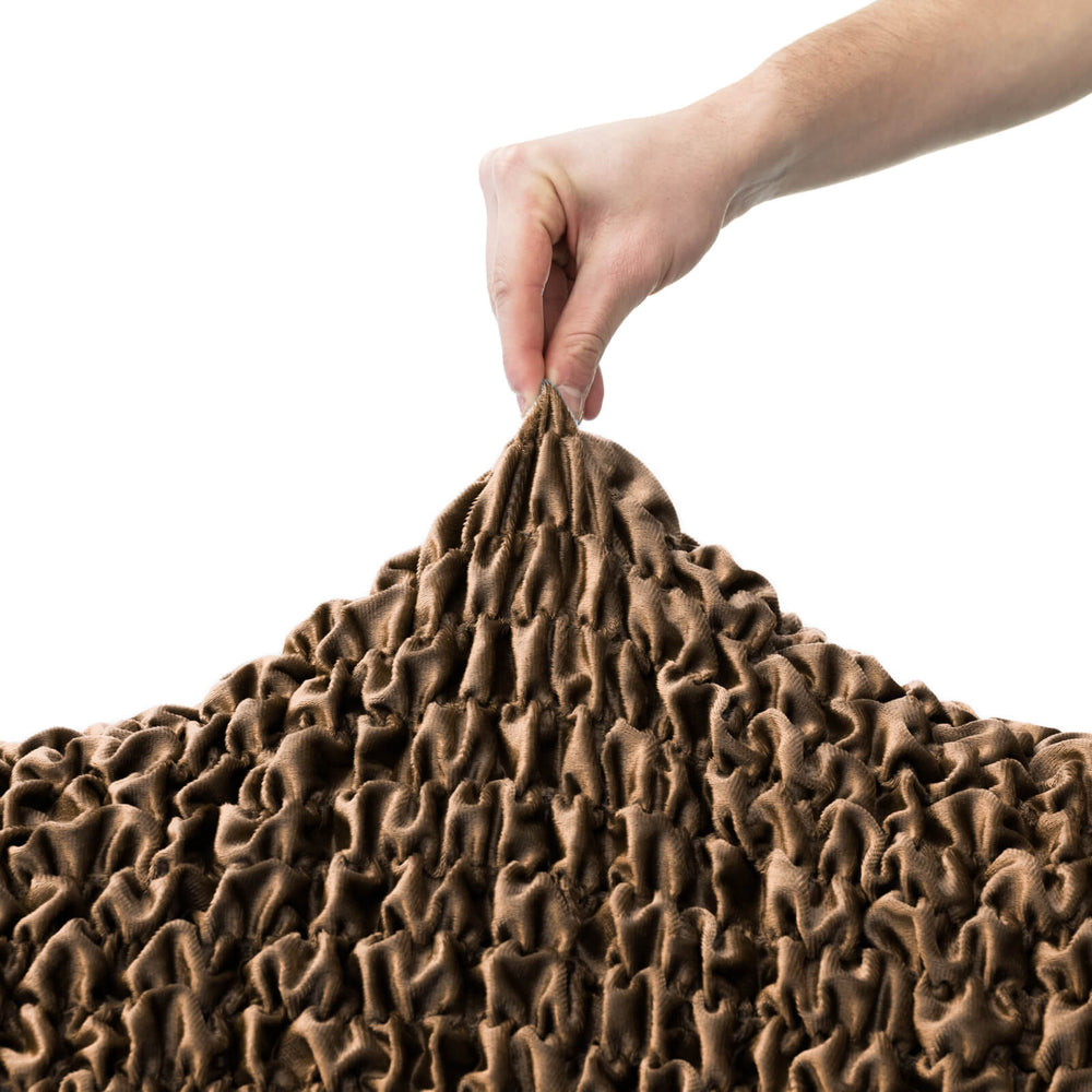 Fuco Velvet - Funda Ottomana Chocolate