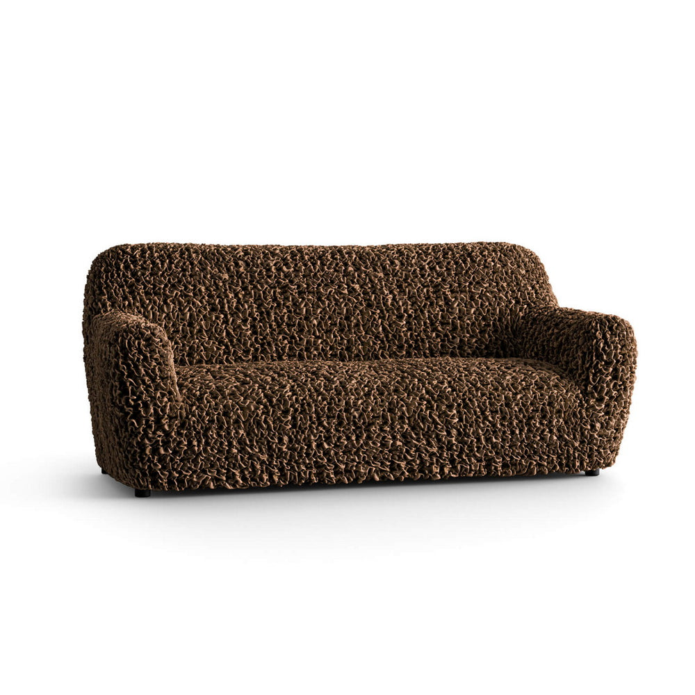 Fuco Velvet - Funda Sofa 3 cuerpos Chocolate