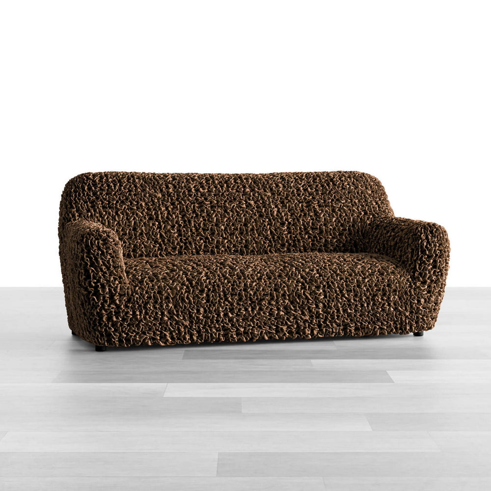 Fuco Velvet - Funda Sofa 3 cuerpos Chocolate