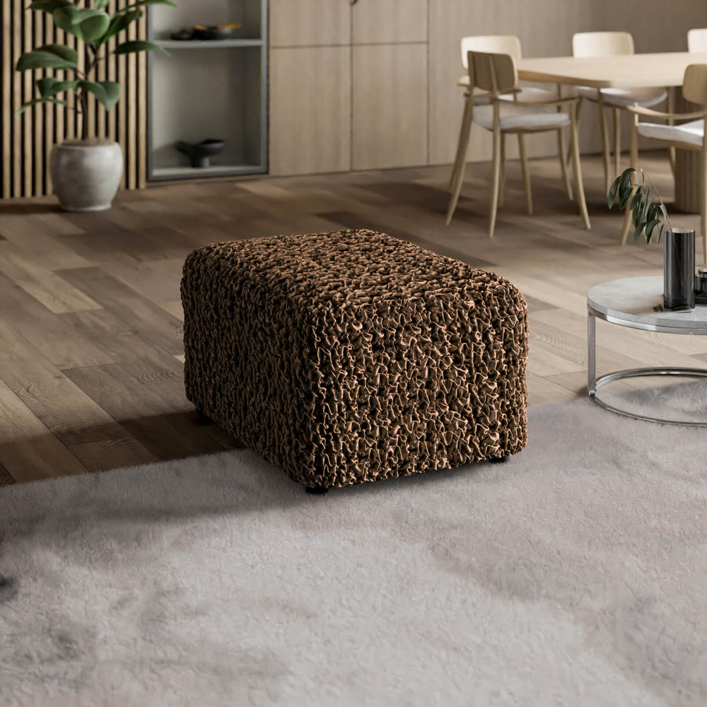 Fuco Velvet - Funda Ottomana Chocolate