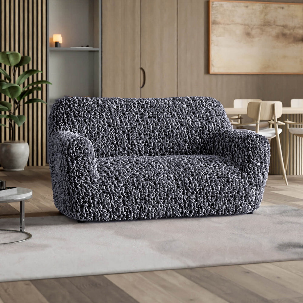 Fuco Velvet - Funda Sofa 2 cuerpos Graphite