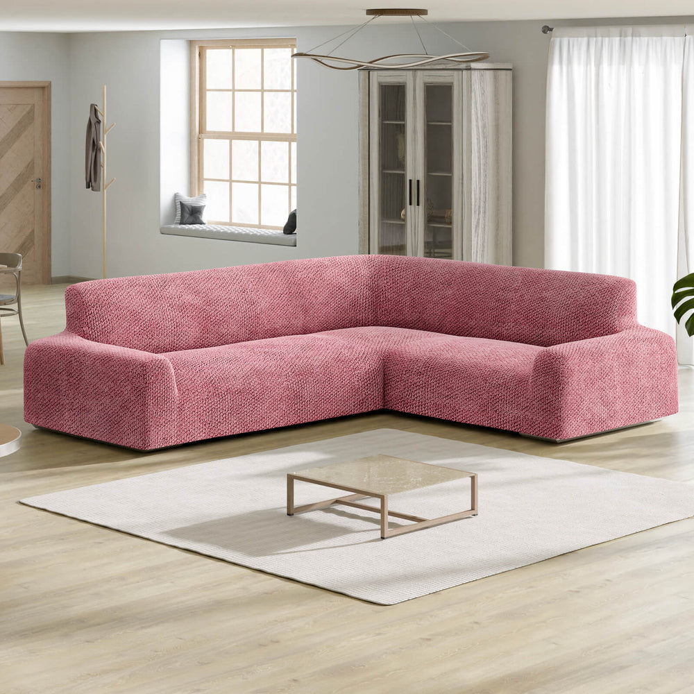 Velvet - Funda Sofa Esquinero Old Pink