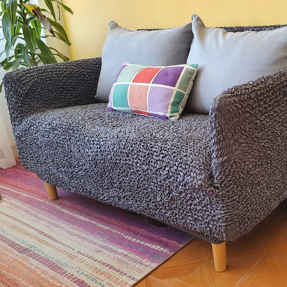 Microfibra - Funda Sofa 2 cuerpos Charcoal