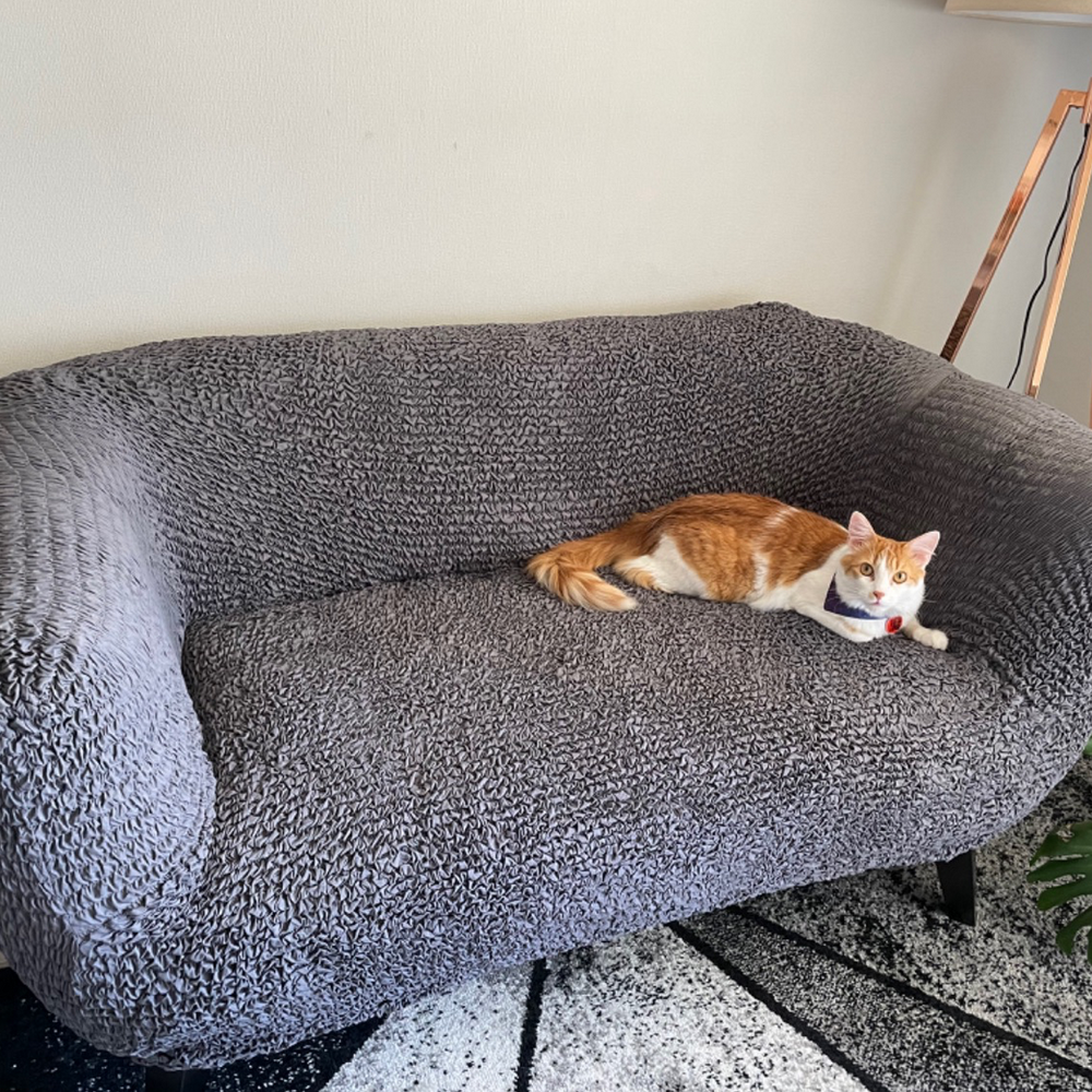 Microfibra - Funda Sofa 2 cuerpos Charcoal