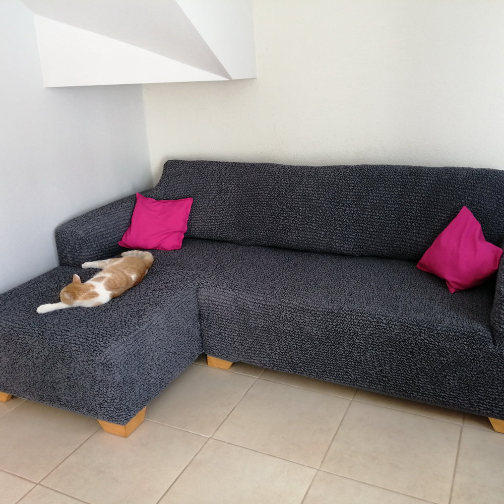 Microfibra - Funda Sofa L Izquierdo Charcoal